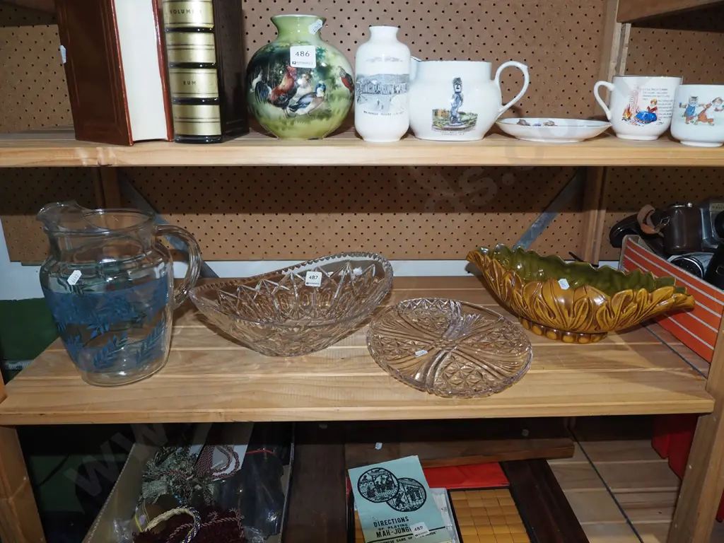cut crystal bowl, plate, water jug etc Image 1++