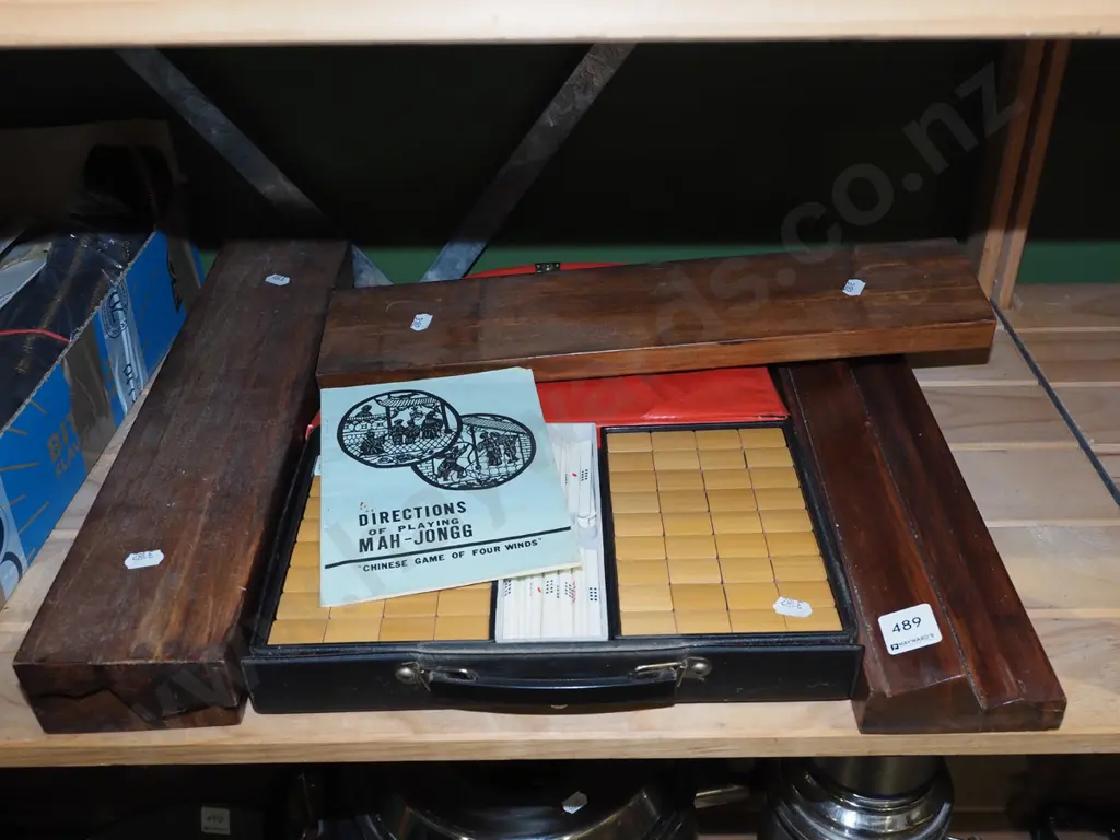 mahjong set and boards Image 1++