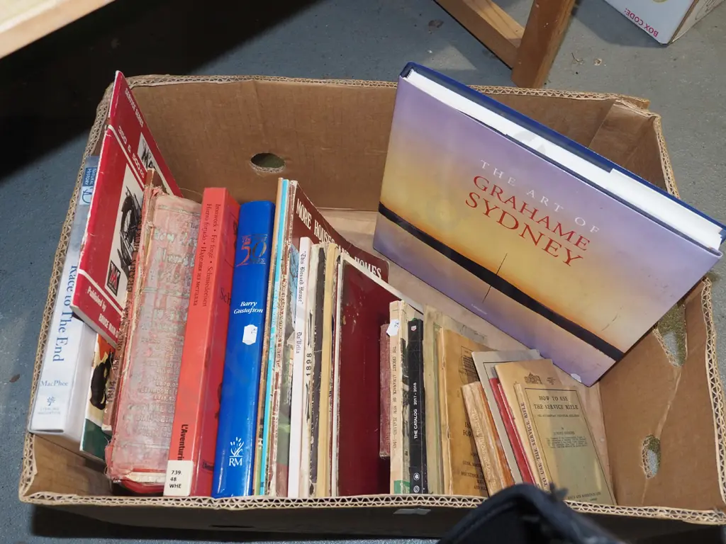 box; various books Image 1++