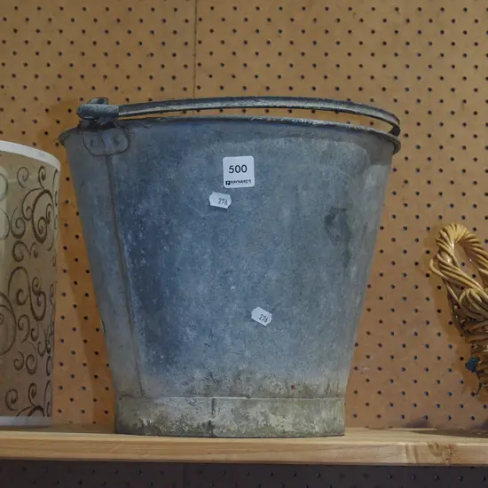 galvanised pail