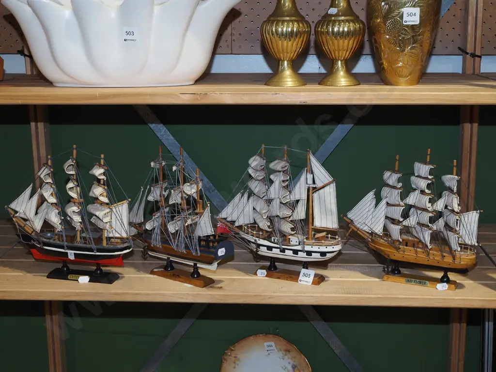 4x model sailing ships  Image 1++