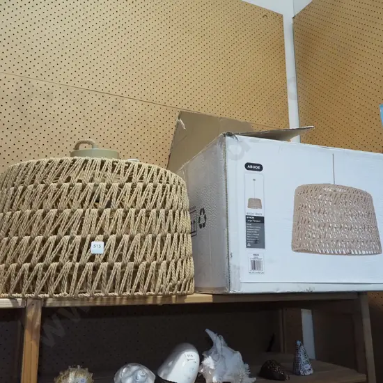 Bode seagrass pendant light shade H355 Diam550