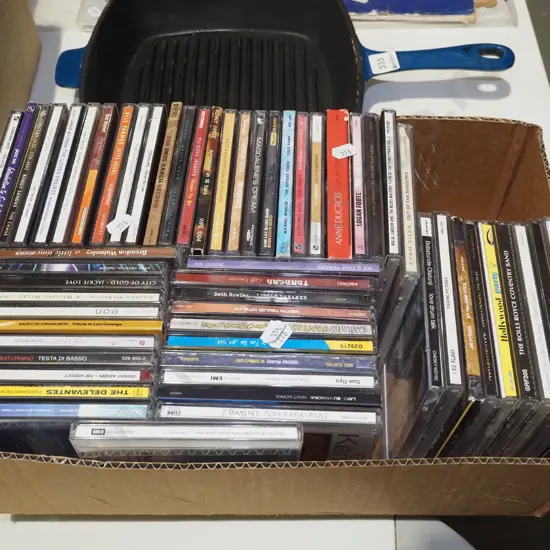 box of CDs