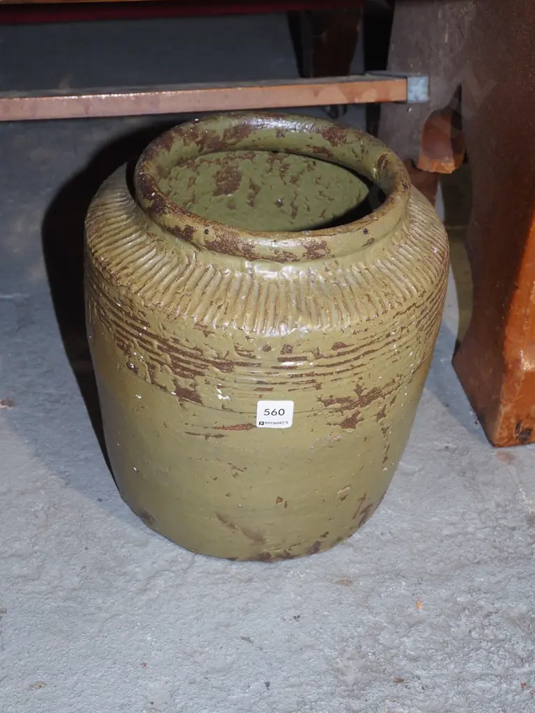Asian wide mouth storage crock H300 Image 1++