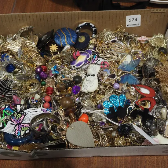 box of costume jewellery