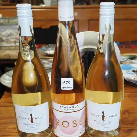 2x Rabbit Ridge Bridget Eyes pinot noir 2021, Yealands rose 2020