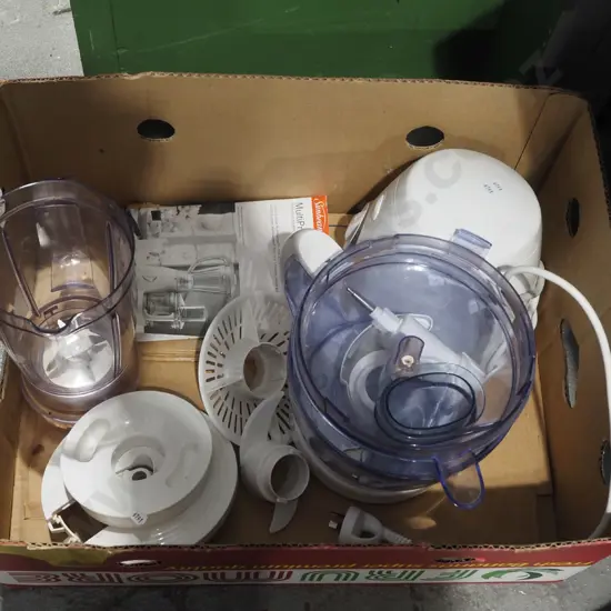 box; Sunbeam whiz and accessories