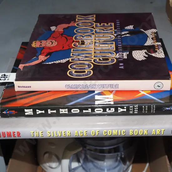 3x comic book coffee table books