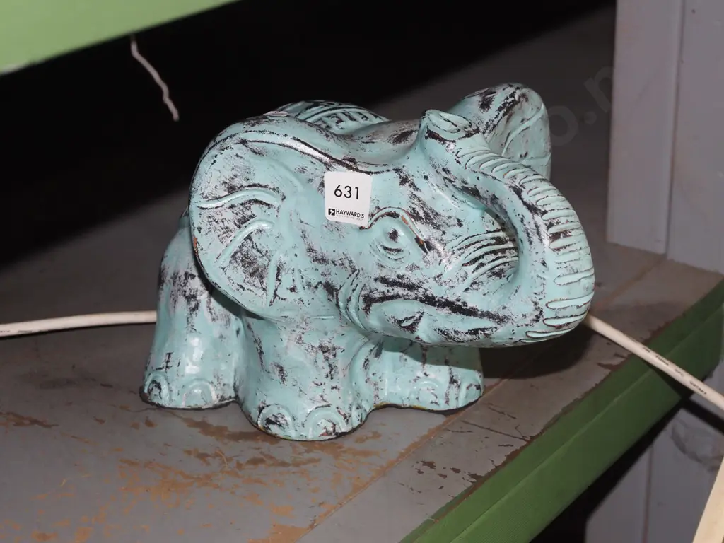cast plaster elephant  H200 Image 1++