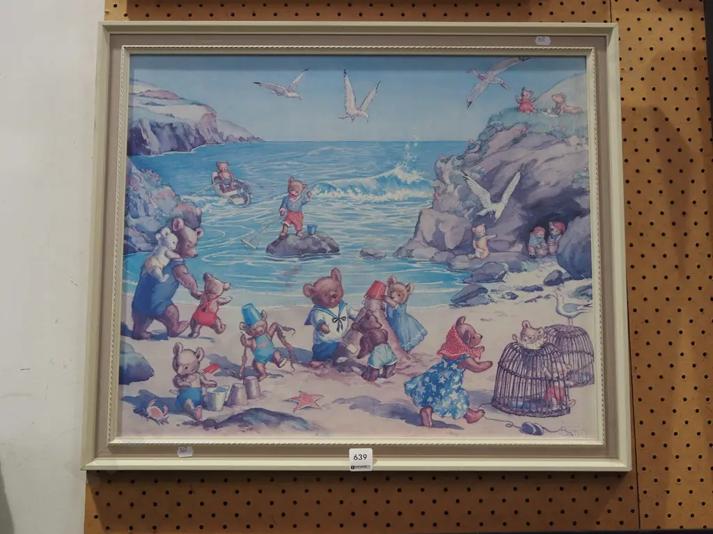 framed print - bears at the beach Image 1++