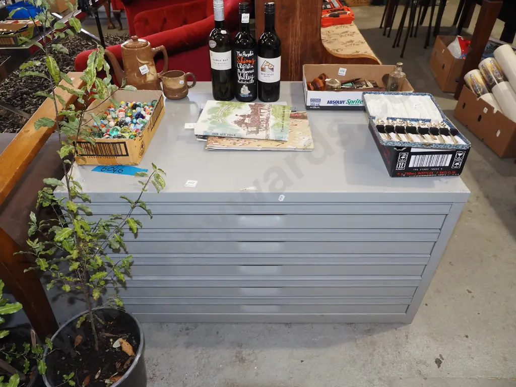 metal 5 drawer plan drawers H540 W960 D655 Image 1++