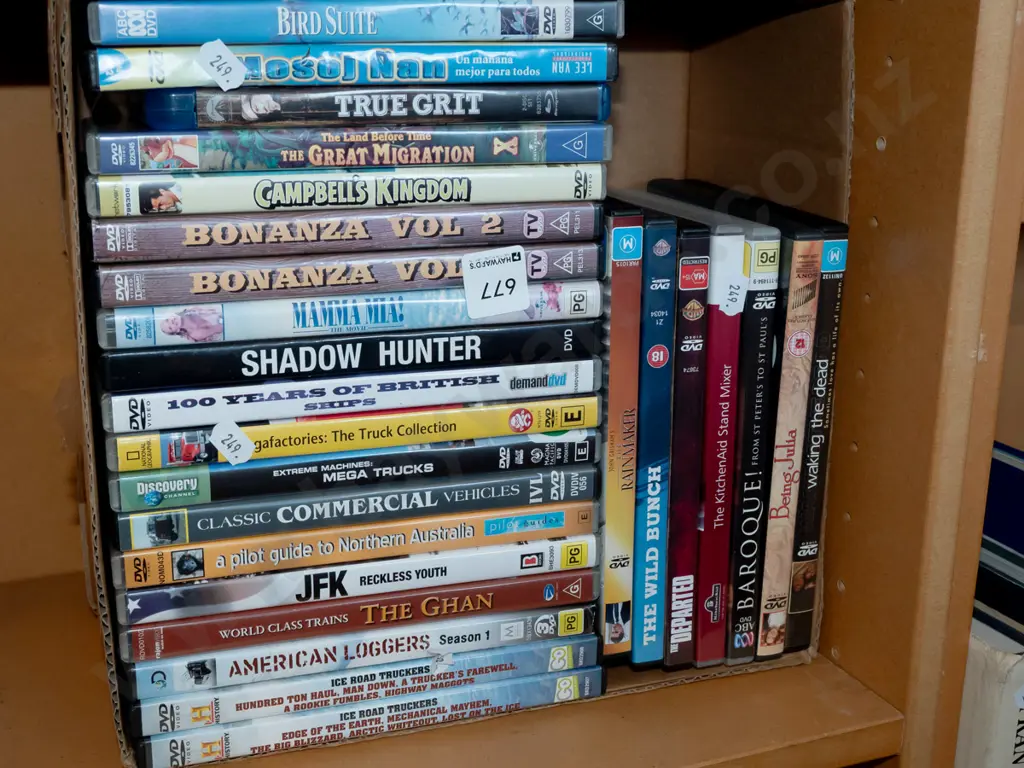 box of DVDs Image 1++