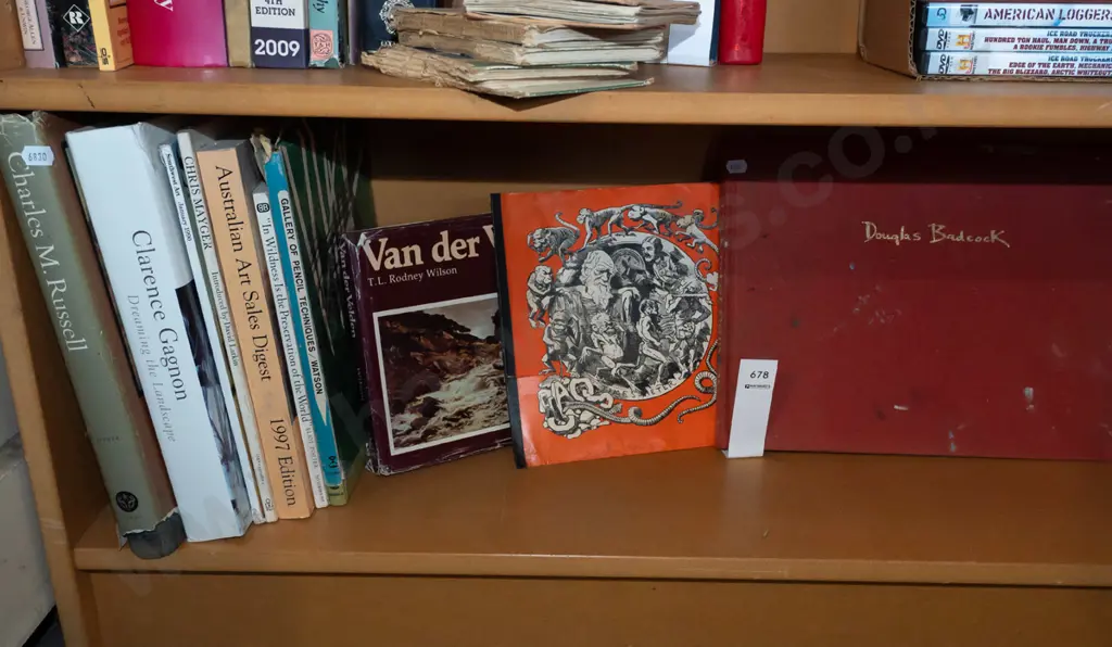 shelf of art and other books Image 1++