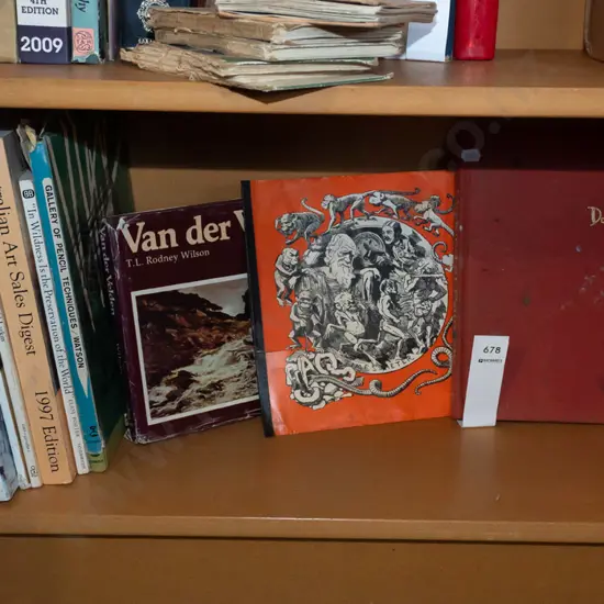 shelf of art and other books