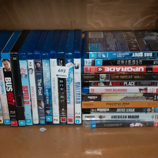 blue ray DVDs