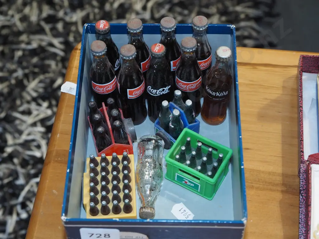box of miniature Coca Cola bottles Image 1++