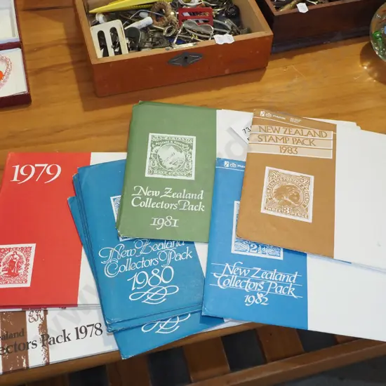 NZ stamp packs 1978-1983