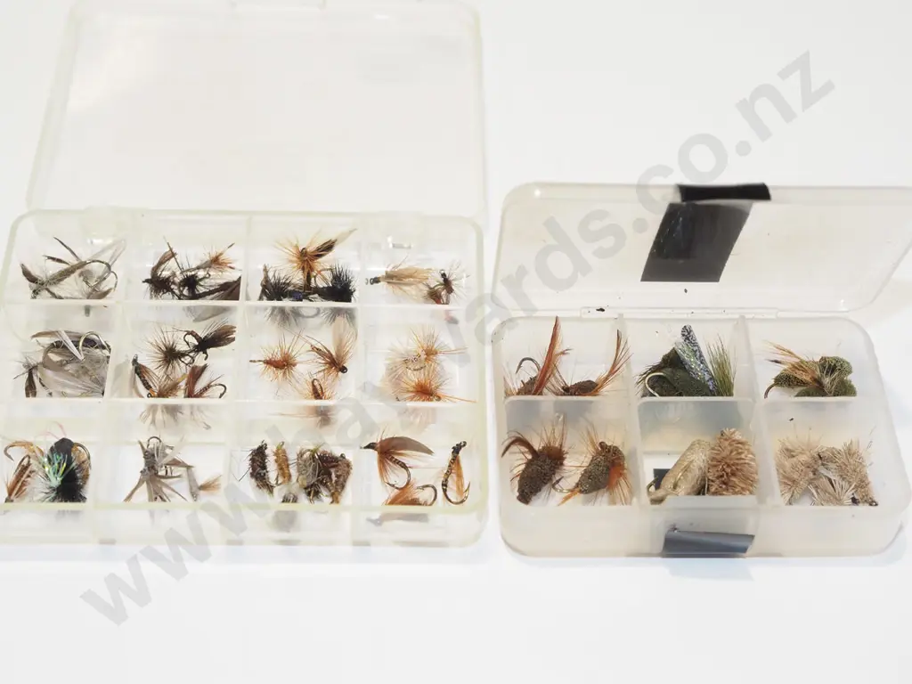 2 small organisers of fly fishing lures Image 1++