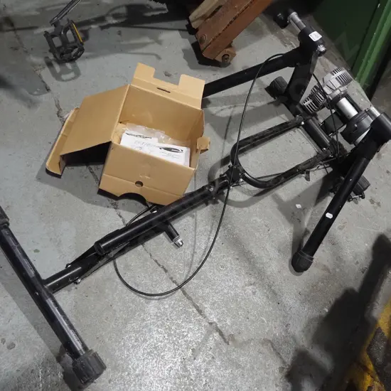 VFS exercise bike frame with box of accessories and instructions