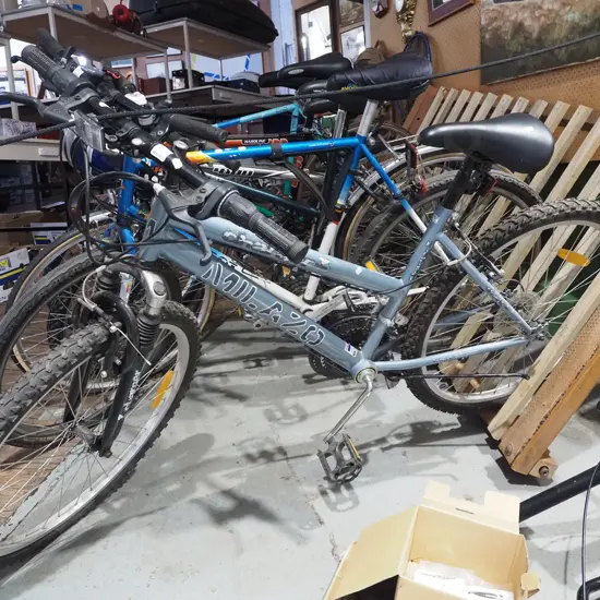 Milazo step through bike with front suspension forks
