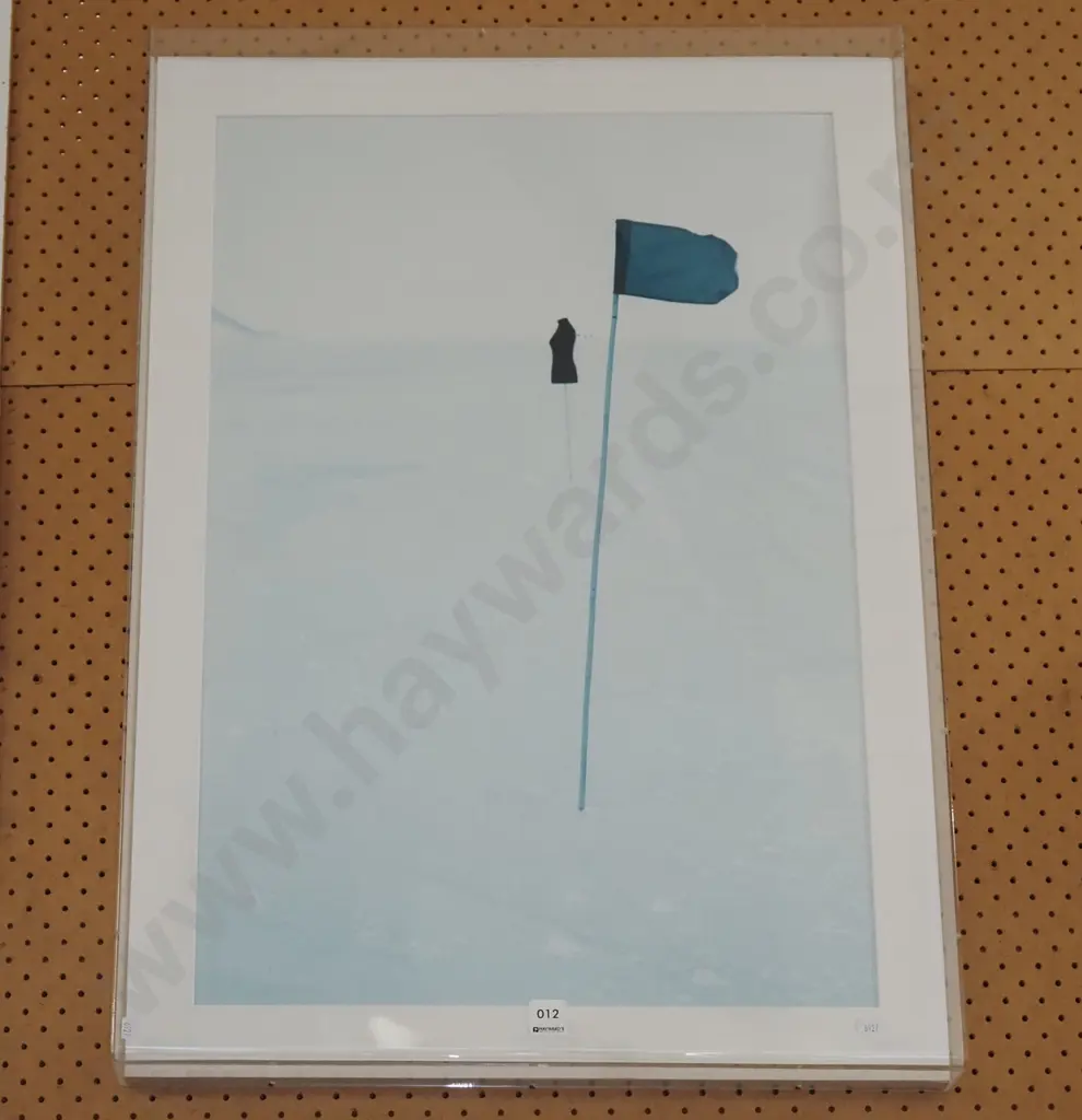 photo print behind boxed perspex - flag and dressmakers form Image 1++
