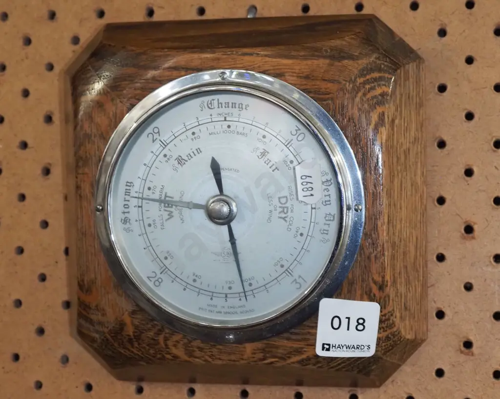 oak framed barometer Image 1++