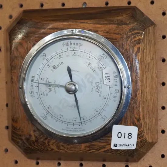 oak framed barometer