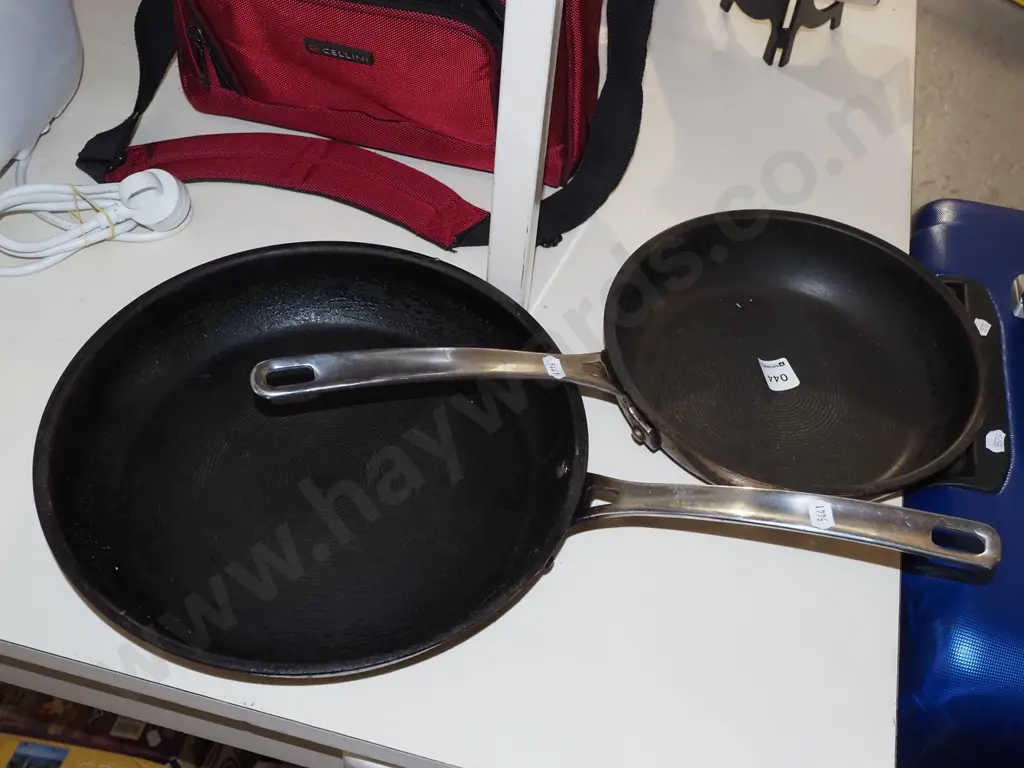 2x frying pans Largest Diam300 Image 1++