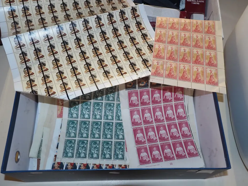 various sheets of NZ stamps Image 1++