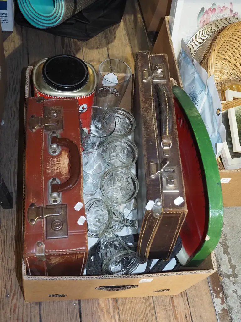 box; small suitcases, tray, lolly jar etc Image 1++