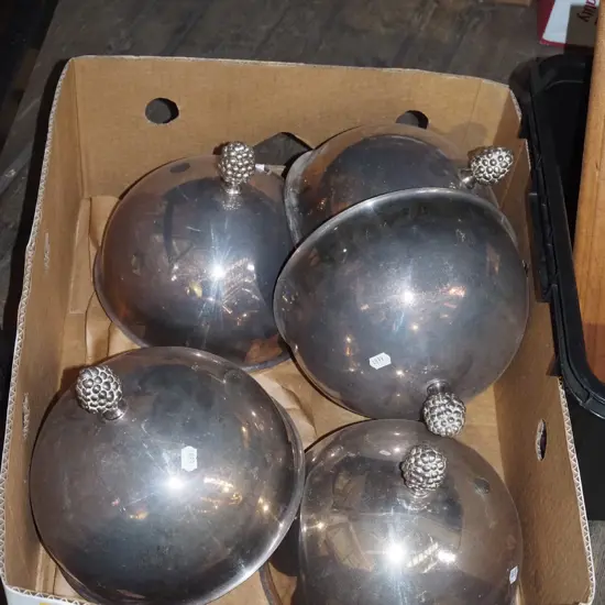 box; 6x plated cover dishes
