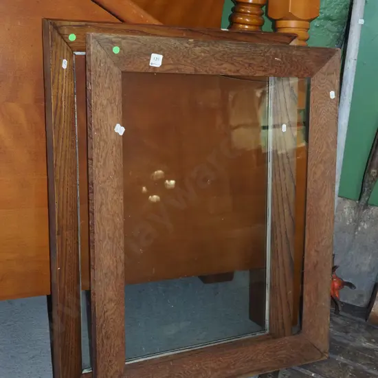 2x oak picture frames