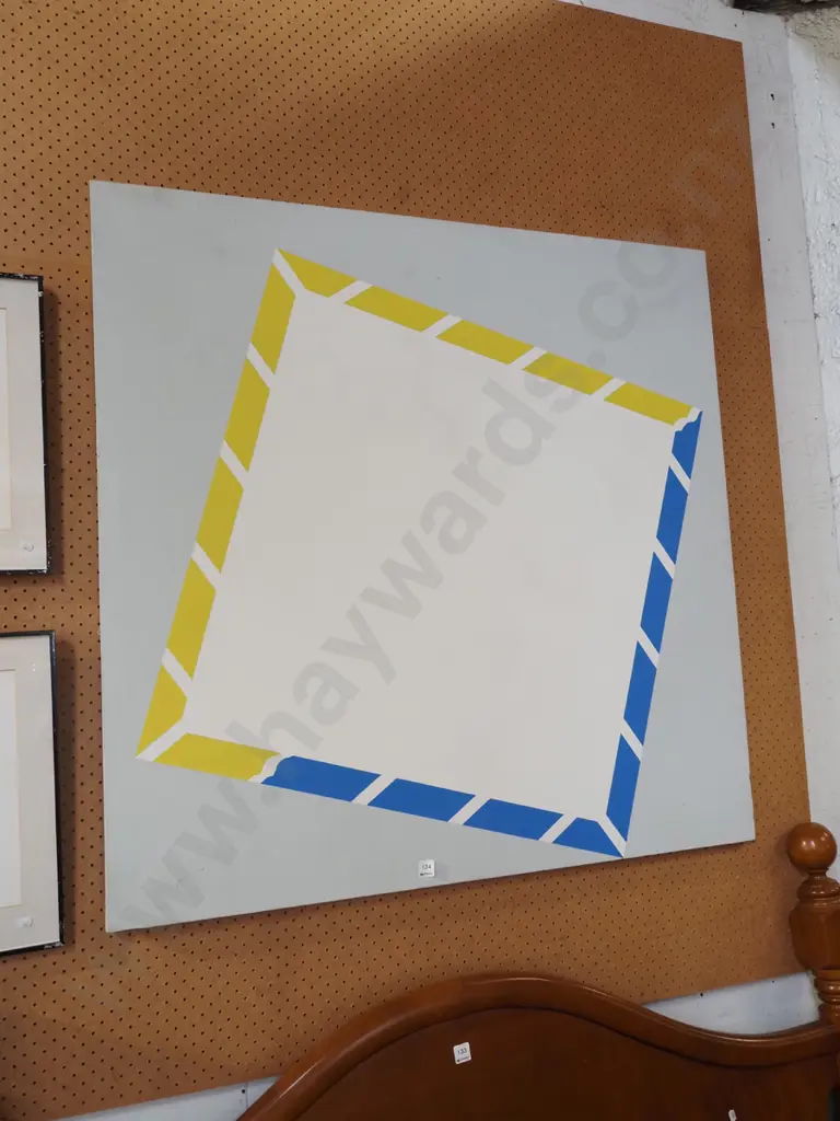 acrylic on boxed canvas -  abstract H1000 W1000 Image 1++