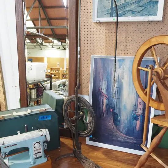 vintage treadle operated dentist drill