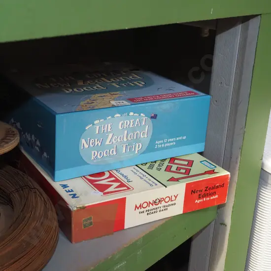 monopoly, great NZ road trip board games