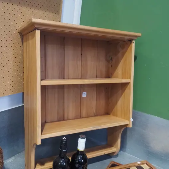 bamboo wall mounted shelves H725  W560 D220
