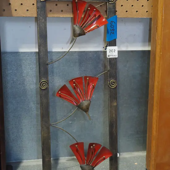 metal wall art H460 - pohutukawa