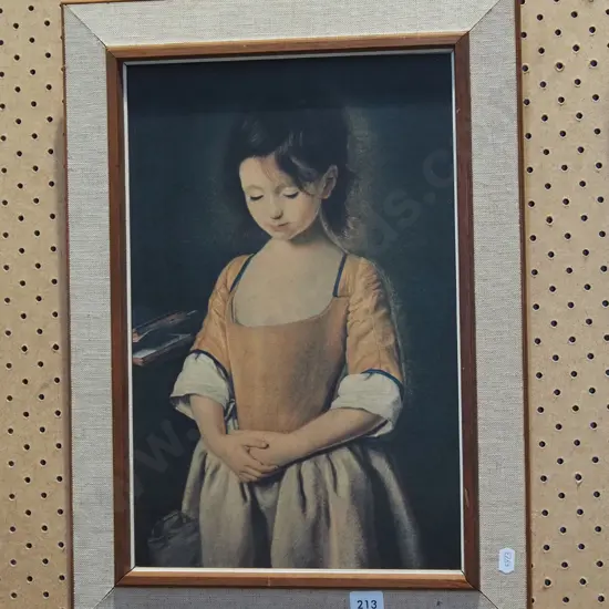 framed print - young girl