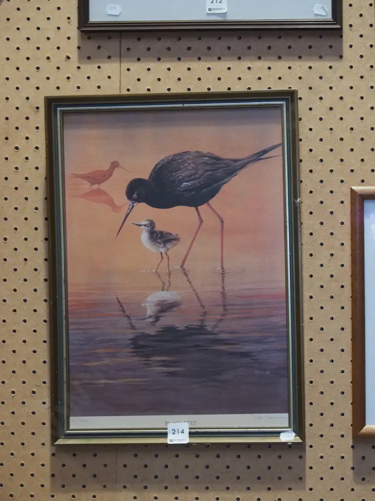 framed print - black stilt Image 1++