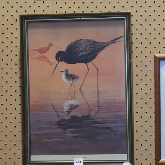 framed print - black stilt