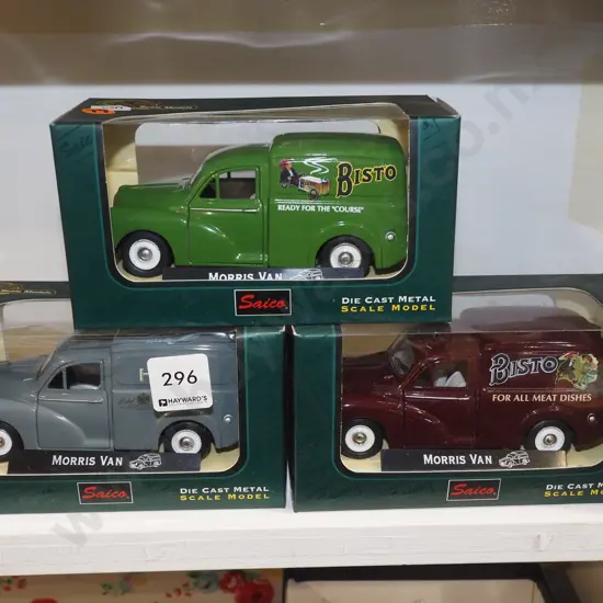 3x boxed Morris van diecast models