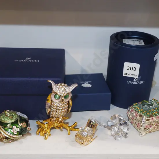 Swarovski crystal figurines Tallest H100