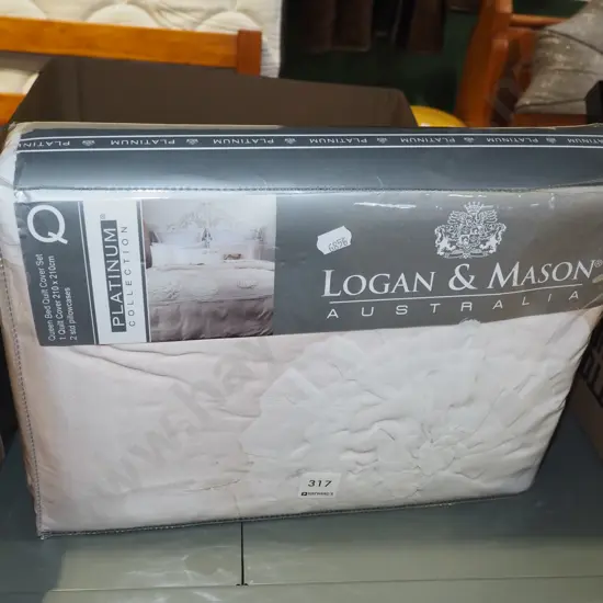 Logan and Mason queen bed cover