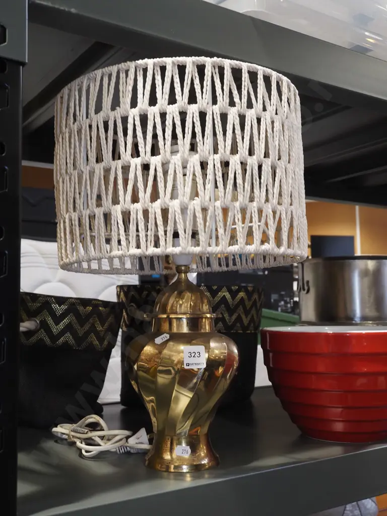 brass based table lamp H430 Image 1++