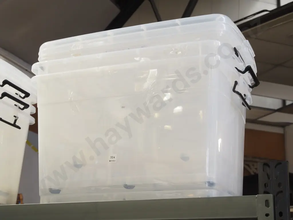 3x 110L wheeled plastic storage bins Image 1++