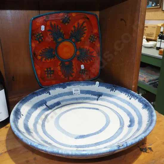 pottery plate, bowl Diam365