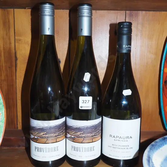 2x bottles of Providore pinot gris 2019, Rapaura  sauvignon blanc 2017