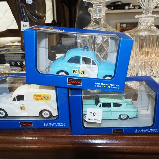 3x cased diecast toy vehicles
