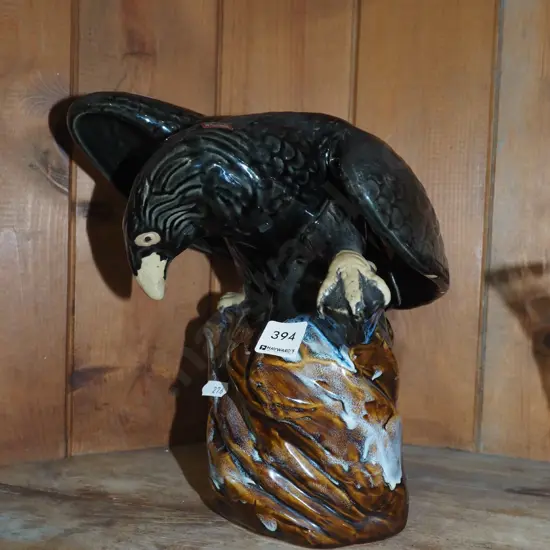 pottery eagle figurine - repair to 1 wing