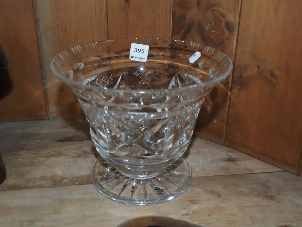 Webb and Corbett cut crystal footed bowl H160 Image 1++